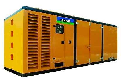 Дизельный генератор Aksa APD1020BD в кожухе